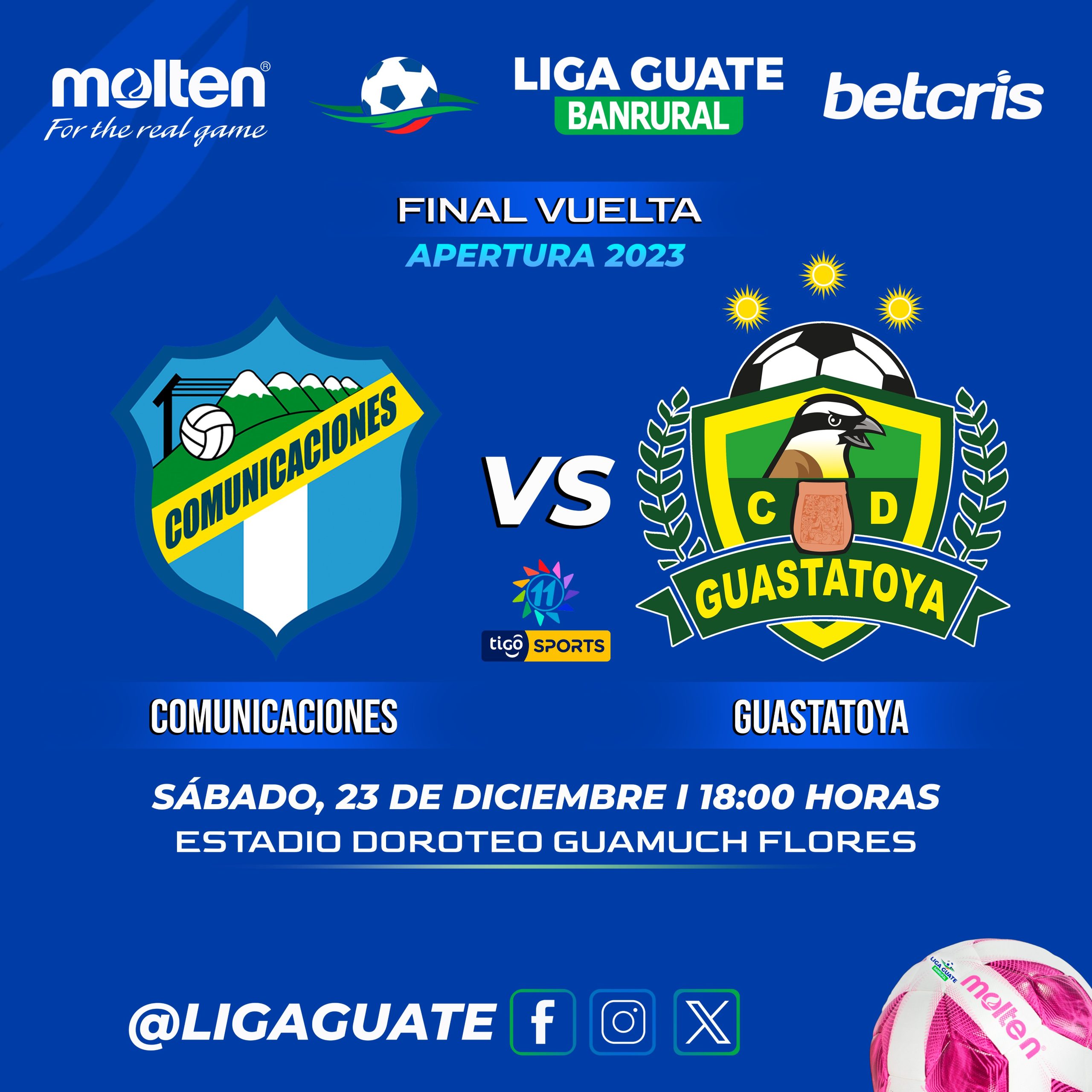 Gran final del Torneo Apertura 2023 de Guatemala, Comunicaciones vs Guastatoya